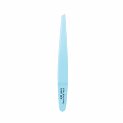 Staleks Пинцет для бровей Expert 65 Type 4 (узкие скошенные кромки) голубой в интернет магазине Beauty Hunter