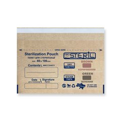 Pro Steril Kraft bags for sterilization brown (60x100mm) 100 pcs
