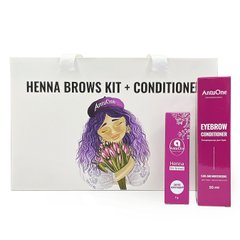 Antuone Набір хни 7 г + Кондиціонер для брів Henna Brow Kit в інтернет магазині Beauty Hunter