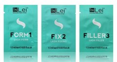 Zestaw składników InLei №1,2,3 w saszetce do laminowania rzęs w sklepie internetowym Beauty Hunter